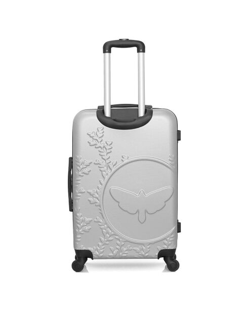 Valise Long Séjour 4 roues simples Naïs 75 cm grise