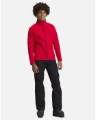 Veste zippée Heather seconde couche rouge