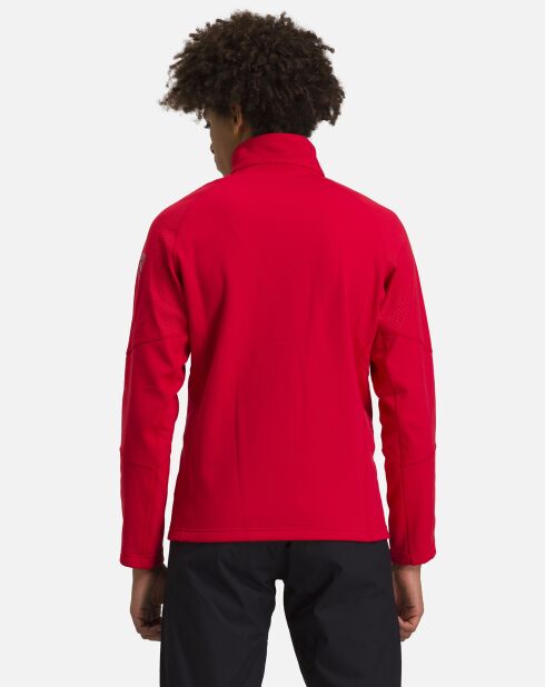 Veste zippée Heather seconde couche rouge