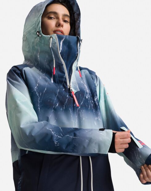 Veste de ski Exces Print aqua marble