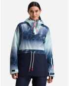 Veste de ski Exces Print aqua marble