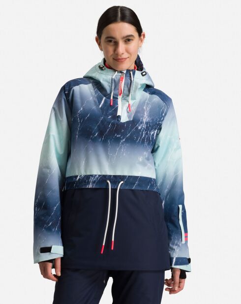 Veste de ski Exces Print aqua marble