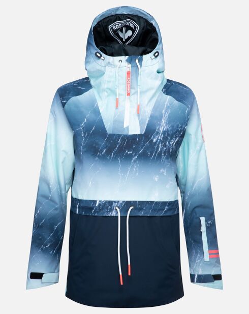 Veste de ski Exces Print aqua marble