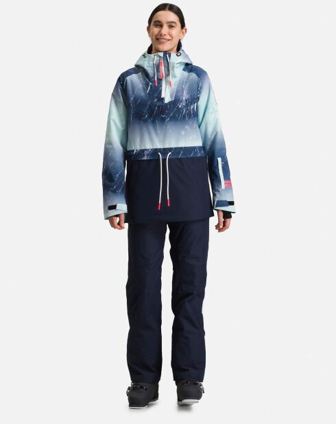 Veste de ski Exces Print aqua marble