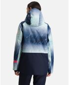 Veste de ski Exces Print aqua marble