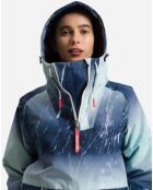 Veste de ski Exces Print aqua marble