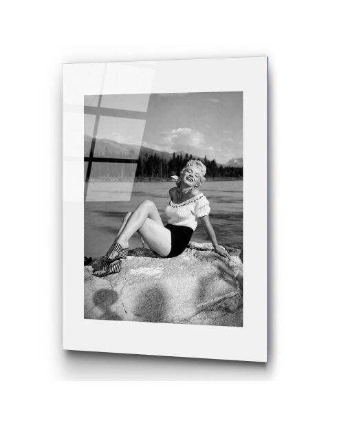 Stampa su vetro Marilyn multicolore - 30x45 cm