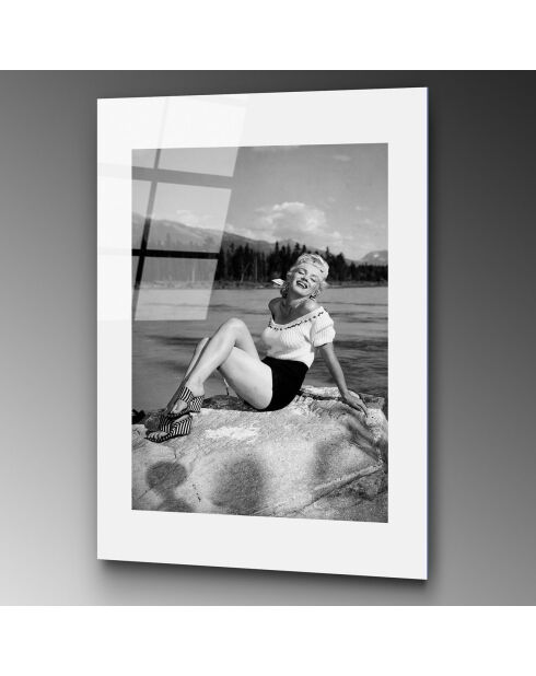 Stampa su vetro Marilyn multicolore - 30x45 cm
