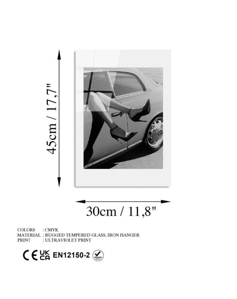 Impression sur verre Photo multicolore - 30x45 cm