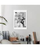 Impression sur verre Brigitte Bardot  multicolore - 30x45 cm