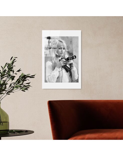 Impression sur verre Brigitte Bardot  multicolore - 30x45 cm