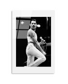 Impression sur verre Freddy Mercury multicolore - 30x45 cm