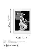 Impression sur verre Freddy Mercury multicolore - 30x45 cm