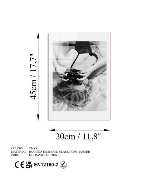 Impression sur verre Photo multicolore - 30x45 cm