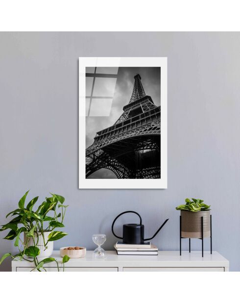 Lámina multicolor de la Torre Eiffel en cristal - 30x45 cm