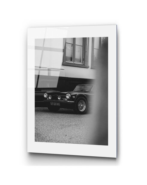 Glasdruck Mehrfarbiges Auto - 30x45 cm