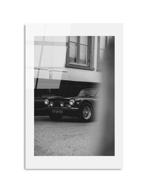 Glasdruck Mehrfarbiges Auto - 30x45 cm