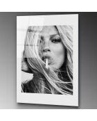 Impression sur verre Kate Moss multicolore - 30x45 cm