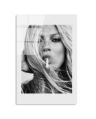 Impression sur verre Kate Moss multicolore - 30x45 cm