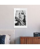 Impression sur verre Kate Moss multicolore - 30x45 cm