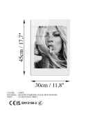 Impression sur verre Kate Moss multicolore - 30x45 cm