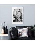 Impression sur verre Kate Moss multicolore - 30x45 cm