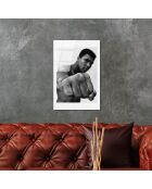 Impression sur verre Mohamed Ali multicolore - 30x45 cm