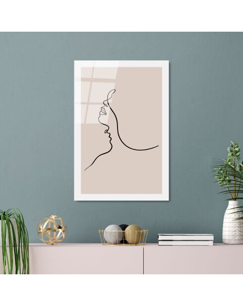 Impression sur verre Dessin multicolore - 30x45 cm