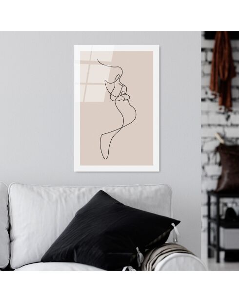 Impression sur verre Dessin multicolore - 30x45 cm