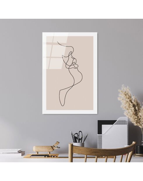 Impression sur verre Dessin multicolore - 30x45 cm