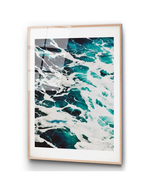 Impression sur verre Mer multicolore - 30x45 cm