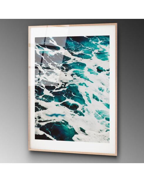 Impression sur verre Mer multicolore - 30x45 cm
