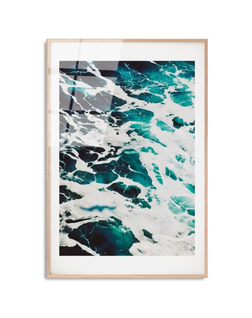 Impression sur verre Mer multicolore - 30x45 cm