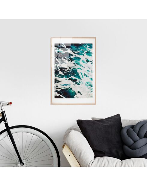 Impression sur verre Mer multicolore - 30x45 cm