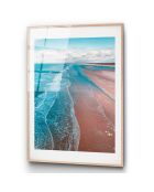 Impression sur verre Plage multicolore - 30x45 cm