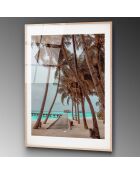 Impression sur verre Plage multicolore - 30x45 cm