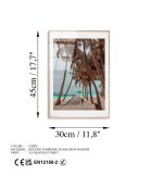 Impression sur verre Plage multicolore - 30x45 cm