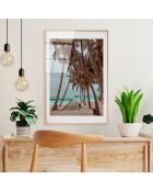 Impression sur verre Plage multicolore - 30x45 cm
