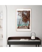 Impression sur verre Plage multicolore - 30x45 cm