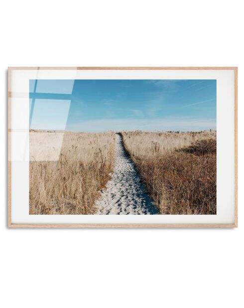 Mehrfarbiger Strandglasdruck - 30x45 cm
