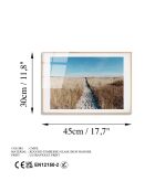 Mehrfarbiger Strandglasdruck - 30x45 cm