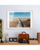 Mehrfarbiger Strandglasdruck - 30x45 cm