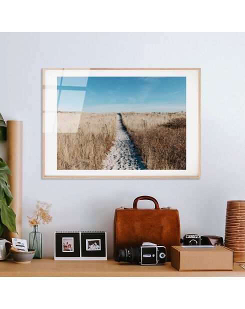 Mehrfarbiger Strandglasdruck - 30x45 cm