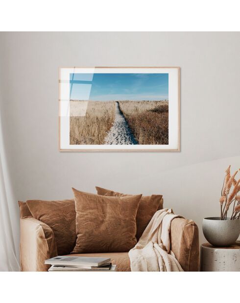 Mehrfarbiger Strandglasdruck - 30x45 cm