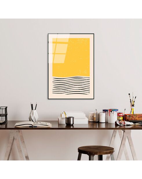 Glasdruck Mehrfarbige Formen - 45x65 cm