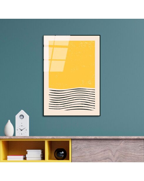 Glasdruck Mehrfarbige Formen - 45x65 cm
