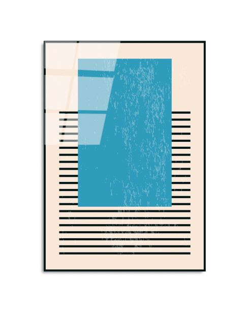 Glasdruck Mehrfarbige Formen - 45x65 cm