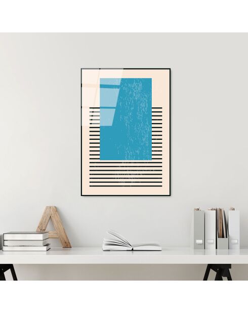 Glasdruck Mehrfarbige Formen - 45x65 cm