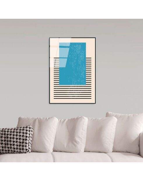 Glasdruck Mehrfarbige Formen - 45x65 cm