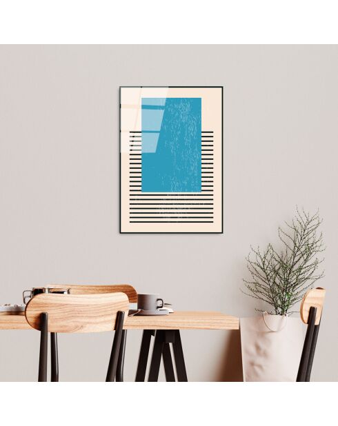 Glasdruck Mehrfarbige Formen - 45x65 cm